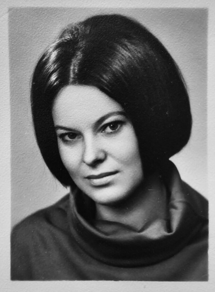 Portrait of Gert's girlfriend, a young woman with dark hair